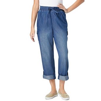 Woman Within Plus Size Convertible Length Cargo Pant/Capri