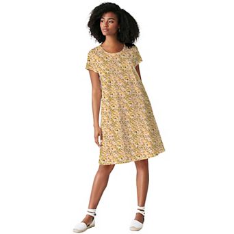 ellos Plus Size A-Line Knit Tee Dress