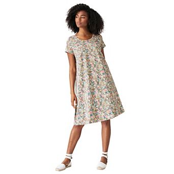 ellos Plus Size A-Line Knit Tee Dress