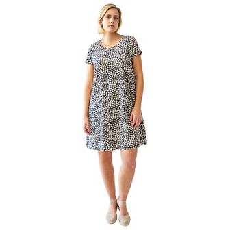 ellos Plus Size A-Line Knit Tee Dress