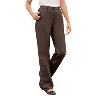 Woman Within Plus Size Tall Perfect All-Cotton Back-Elastic Denim Jeans