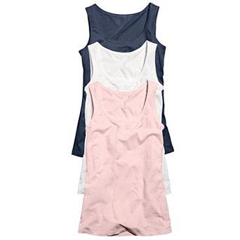 ellos Plus Size 3-Pack Sleeveless Tank