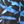 Blue Painterly Leaves