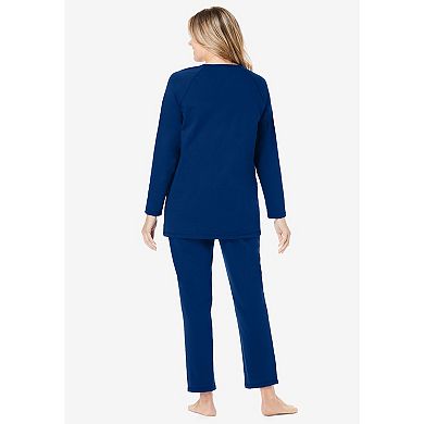 Dreams & Co. Plus Size 2-Piece Lounge Set
