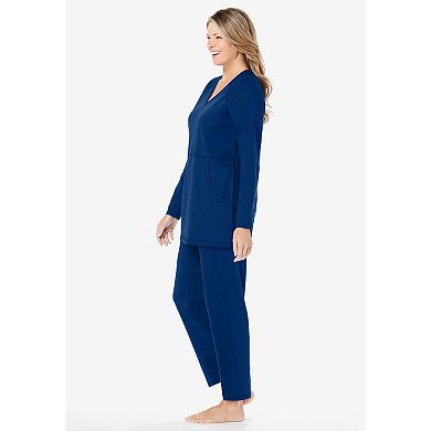 Dreams & Co. Plus Size Petite 2-Piece Lounge Set