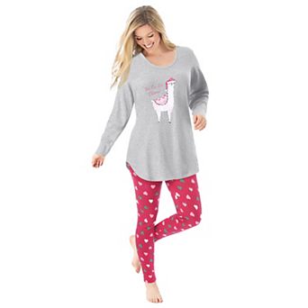 Dreams & Co. Plus Size 2 pc Pj Legging Set