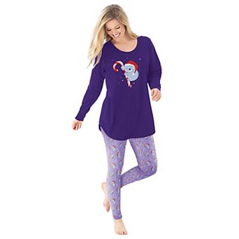 Dreams & Co. Plus Size 2 pc Pj Legging Set