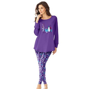Dreams & Co. Plus Size 2 pc Pj Legging Set