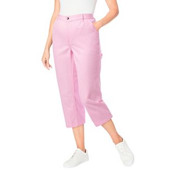 Woman Within Plus Size Carpenter Denim Capri