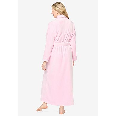 Dreams & Co. Plus Size Plush Wrap Robe