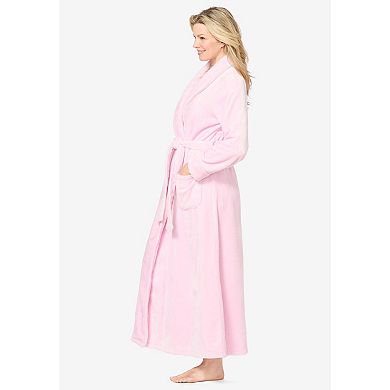 Dreams & Co. Plus Size Plush Wrap Robe