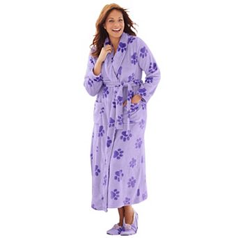 Dreams & Co. Plus Size Plush Wrap Robe
