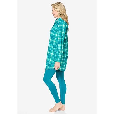 Dreams & Co. Plus Size Plaid PJ Set