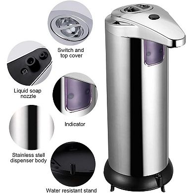 250ml Stainless Auto Handsfree Sensor Touchless Soap Dispenser