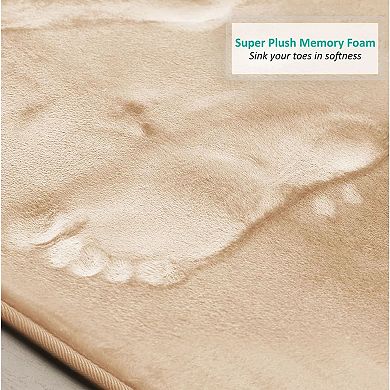 Memory Foam Contour Soft Bathroom Toilet Mat Rug