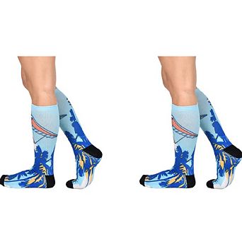 Sierra Socks Gliding Through Paradise Pattern Coolmax Socks, Nature Collection Men & Women Socks