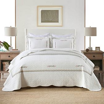 Marcielo 3 pc 100% Cotton Oversized Lightweight Quilt Set
