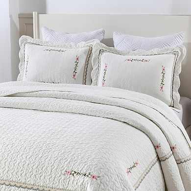 Marcielo 3 Piece 100% Cotton Oversized Lightweight Quilt Set