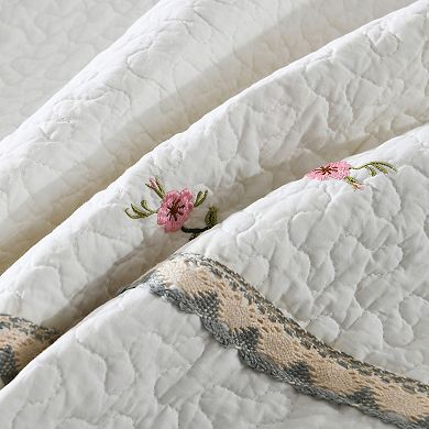 Marcielo 3 Piece 100% Cotton Oversized Lightweight Quilt Set