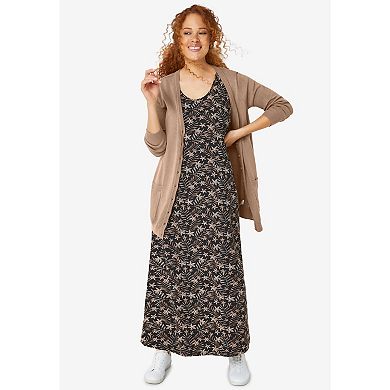 ellos Plus Size Boyfriend Cardigan