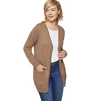 ellos Plus Size Boyfriend Cardigan