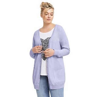 ellos Plus Size Boyfriend Cardigan