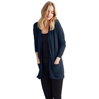ellos Plus Size Boyfriend Cardigan