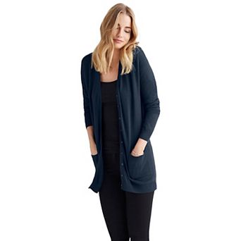 ellos Plus Size Boyfriend Cardigan