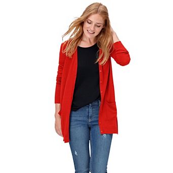 ellos Plus Size Boyfriend Cardigan