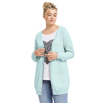 ellos Plus Size Boyfriend Cardigan