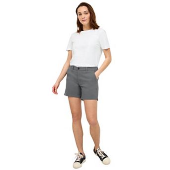 ellos Plus Size Stretch Chino Mid-Rise Shorts