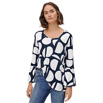 ellos Plus Size Bell Sleeve A-Line Knit Tunic