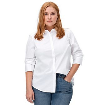 Ellos Women's Plus Size Button Down Shirt