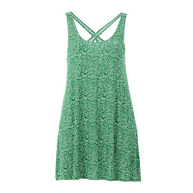 Ellos Plus Size Crossover Back Tank Dress