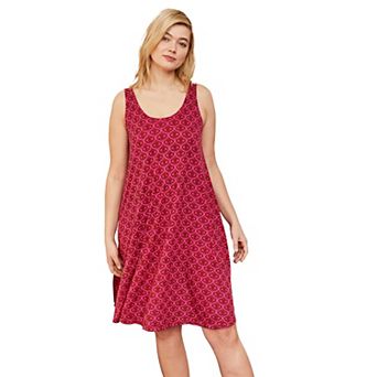 Ellos Plus Size Crossover Back Tank Dress