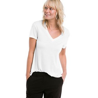 ellos Plus Size Drapey V-Neck Tee