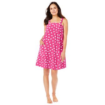 Dreams & Co. Plus Size Velour Towel Wrap