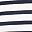 White Navy Stripe