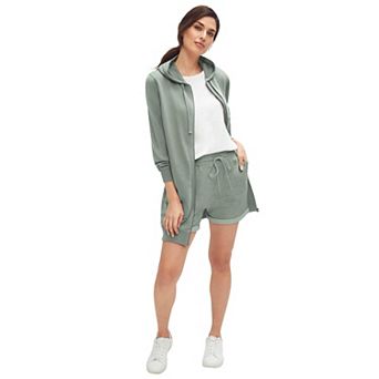 ellos Plus Size French Terry Drawstring Shorts