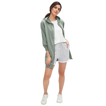 ellos Plus Size French Terry Drawstring Shorts