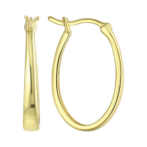 Taylor Oval Hoop Earrings main image 0