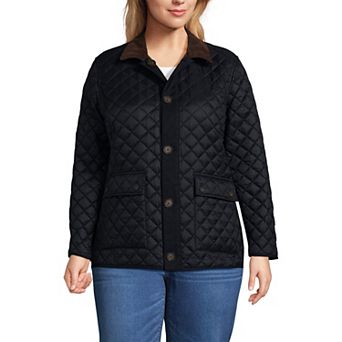 Plus Size Lands' End Reversible Quilted Barn Coat