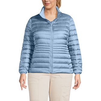 Plus Size Lands' End Wanderweight Packable Down Jacket