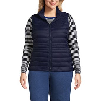Plus Size Lands' End Wanderweight Down Vest