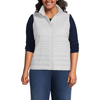 Plus Size Lands' End Wanderweight Down Vest