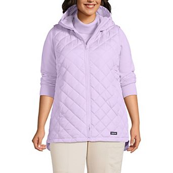 Plus Size Lands' End Hooded Insulated Vest