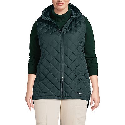 Sherpa Lined Vest Plus Size Vest With Hood VETRE Women's Plus Size