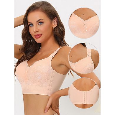 2packs Women's Full Coverage Wide Straps Longline Hem Wirefree Bra