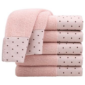 6 pc Cotton Soft Hand Towel Set 14" X 30"for Bathroom