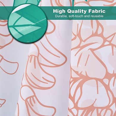 72x72" Bathroom Shower Curtain With Hooks